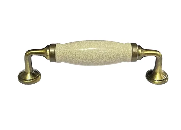 Cream_Crackle_Ceramic_Door_Handle_Gold_Antique_Finish_-_(Size_6_Inch)