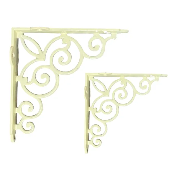6_INCH_-VIntage_Old_Style_Shelf_Support_Rustproof_Iron_Wall_Shelf_Bracket_-_Pack_of_2_(CREAM)