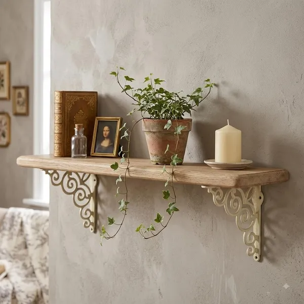 6_INCH_-VIntage_Old_Style_Shelf_Support_Rustproof_Iron_Wall_Shelf_Bracket_-_Pack_of_2_(CREAM)