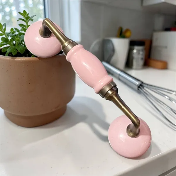 Ceramic_Door_Handle_Gold_Antique_Finish_(Size_-_7__INCH)_-_Hole_to_Hole_5_INCH_-_Pack_of_1_Handle