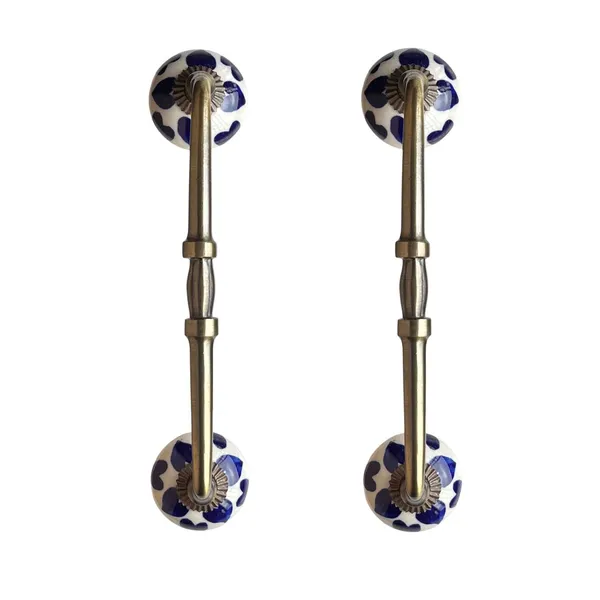 Ceramic_Door_Handle_Gold_Antique_Finish_-_(Size_10_Inch,_Hand_Painted)_-_Hole_to_Hole_8_INCH_(Pack_of_1_Handle)