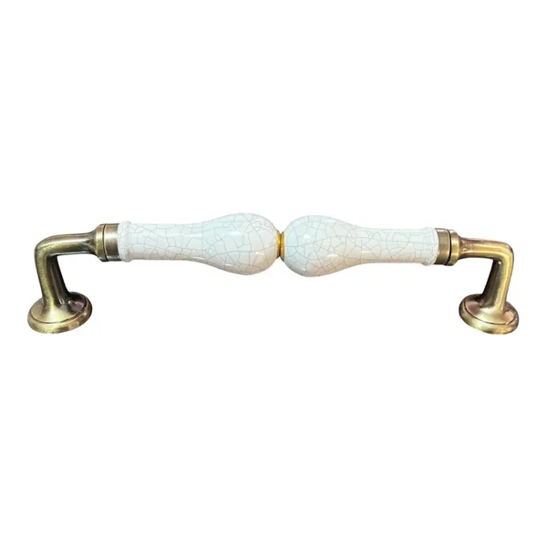 Ceramic_Door_Handle_Gold_Antique_Finish_-_(Size_10_Inch)_-_Hole_to_Hole_9_INCH_(Pack_of_1_Handle)_(WHITE_CRACKLE)