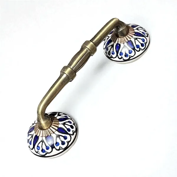 Ceramic_Door_Handle_Gold_Antique_Finish_-_(Size_6_Inch,_Hand_Painted)_-_Hole_to_Hole_4_INCH_(Pack_of_1_Handle)_