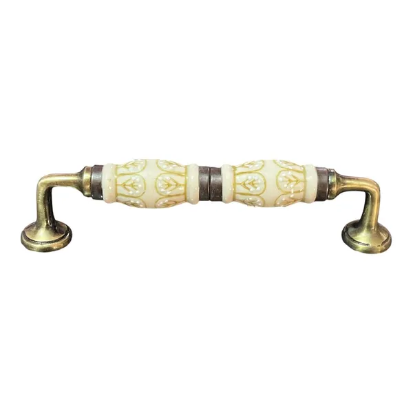 Ceramic_Door_Handle_Gold_Antique_Finish_-_(Size_7_Inch)_-_Pack_of_1_-_Hole_to_Hole_6_INCH_(HAND_PAINTED)