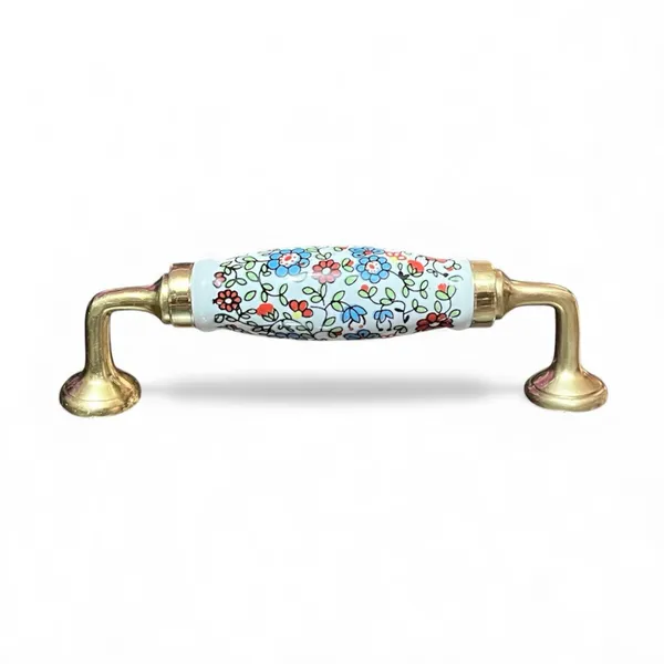 Ceramic_Door_Handle_-BRASS__-_(Size_6_Inch)__-_MULTI_FLOWER