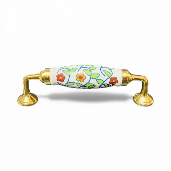 Ceramic_Door_Handle_-_BRASS_(Size_6_Inch)_FLOWER_HAND_PAINTED