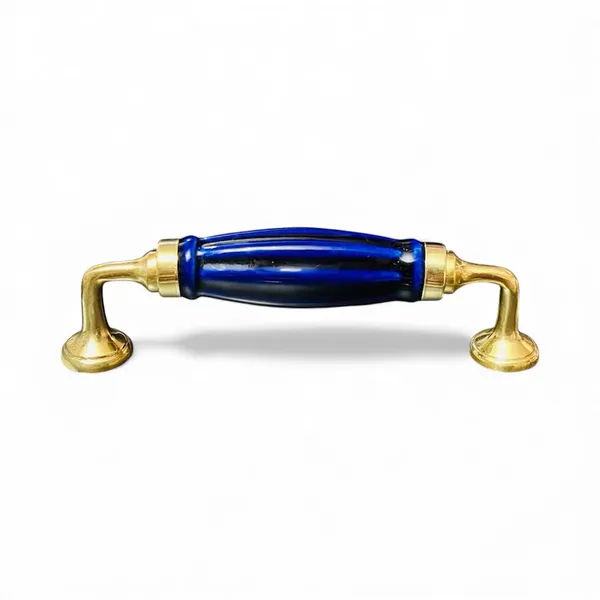 Ceramic_Door_Handle_-_BRASS_(Size_6_Inch)_(Blue_Melon)