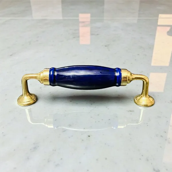 Ceramic_Door_Handle_-_BRASS_(Size_6_Inch)_(Blue_Plain)