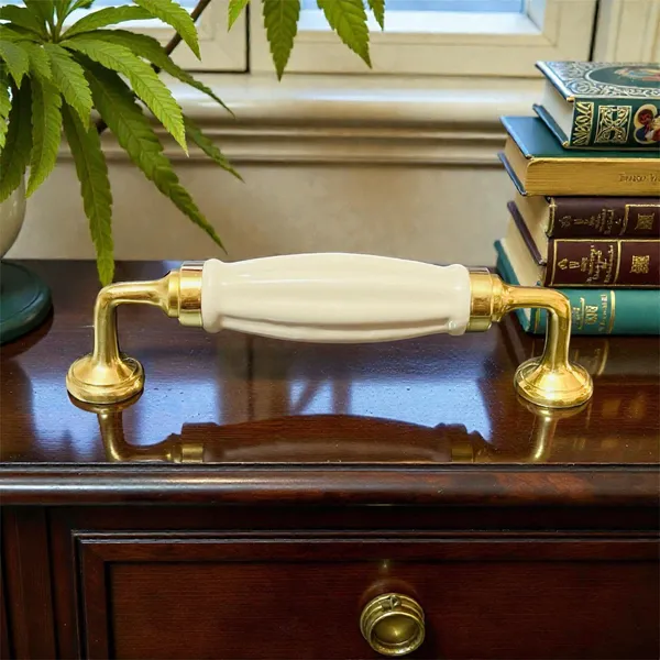 Ceramic_Door_Handle_-_BRASS_(Size_6_Inch)_(Cream_Melon)