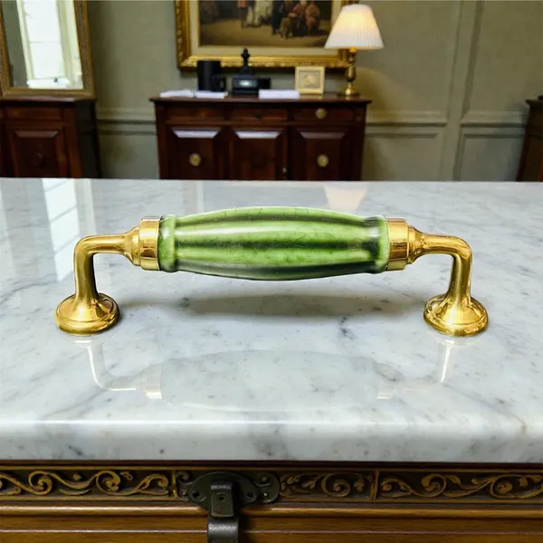 Ceramic_Door_Handle_-_BRASS_(Size_6_Inch)_(Forest_Melon)