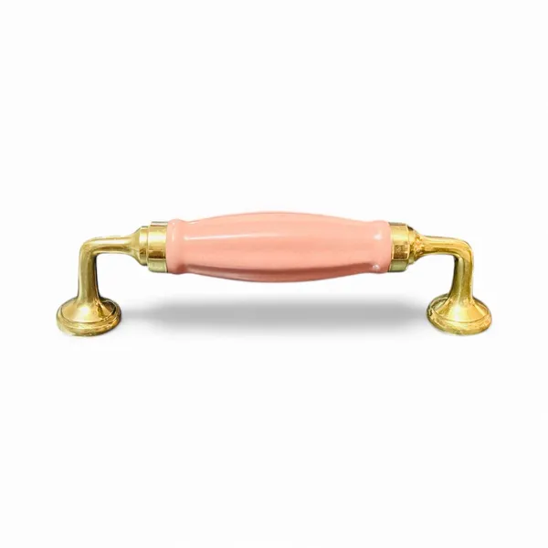 Ceramic_Door_Handle_-_BRASS_(Size_6_Inch)_(Pink_Melon)