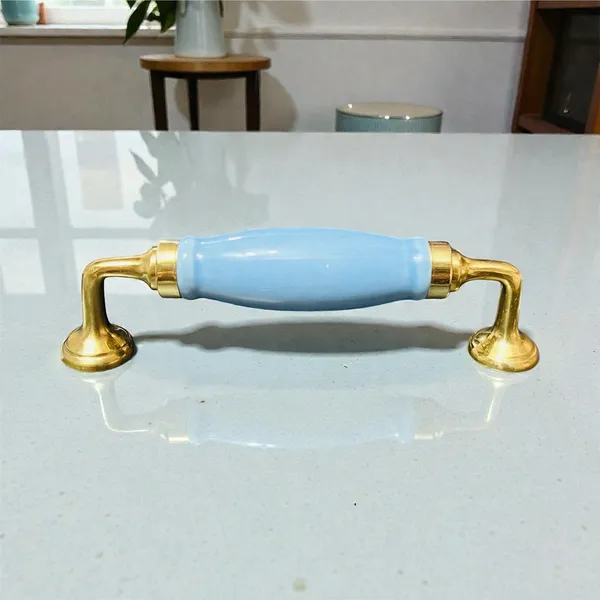 Ceramic_Door_Handle_-_BRASS_(Size_6_Inch)_(Sky_Blue_Plain)