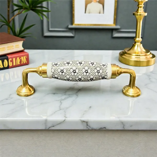 Ceramic_Door_Handle_-_BRASS_-(Size_6_Inch)_-_YELLOW_FLOWER_HAND_PAINTED