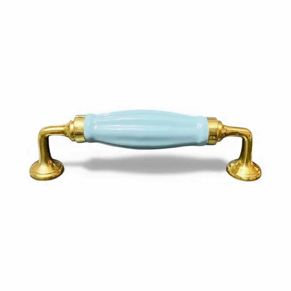 Ceramic_Door_Handle_-_Brass_(Size_6_Inch)_(Aqua_Melon)