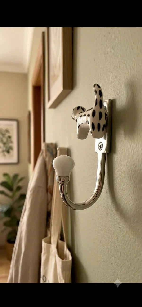Ceramic_Metal_WALL_Mounted_Single_DOG_Hook_Hanger_-_Silver_Finish_-Pack_of_2_(5_INCH)