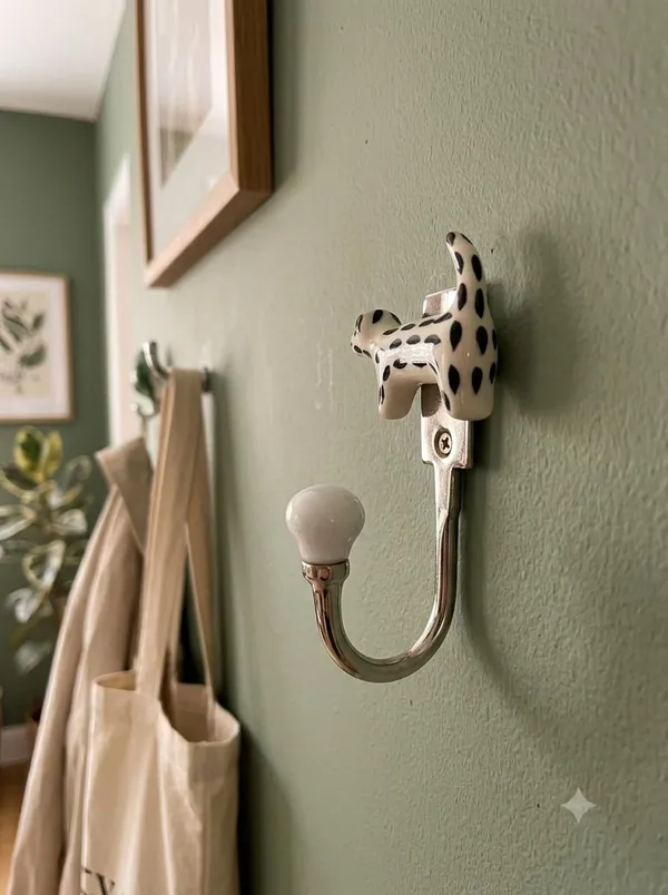 Ceramic_Metal_WALL_Mounted_Single_DOG_Hook_Hanger_-_Silver_Finish_-Pack_of_2_(5_INCH)