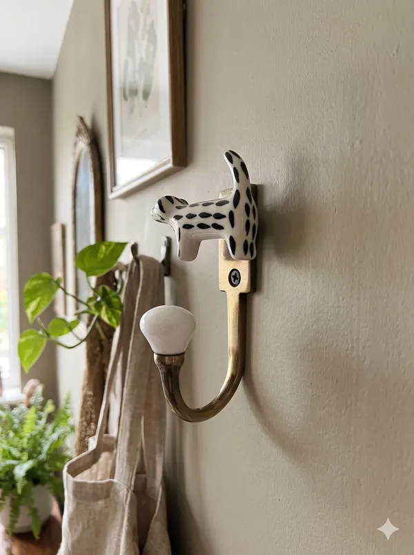 Ceramic_Metal_WALL_Mounted_Single_DOG_HOOK_-_Gold_Antique_Finish_-Pack_of_2_(5_INCH)