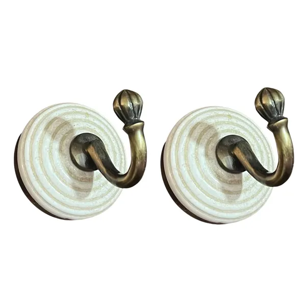 Ceramic_Metal_Wall_Hook/_Single_Hook_Hanger_-_Gold_Antique_(Size_3.5_Inch,_Hand_Painting)-PACK_OF_2