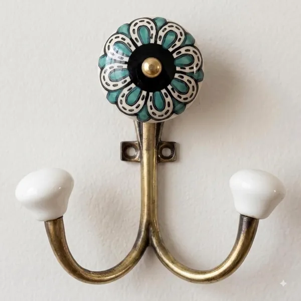 Ceramic_Metal_Wall_Mounted_Double_Hook_-_Gold_Antique_Finish_(Size_5_Inch)_Pack_of_2_Hooks
