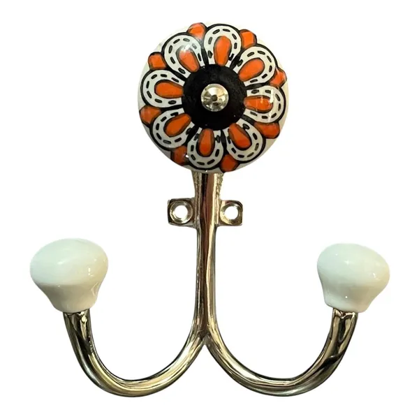 Ceramic_Metal_Wall_Mounted_Double_Hook_-_SILVER_Finish_(Size_5_Inch)_Pack_of_2