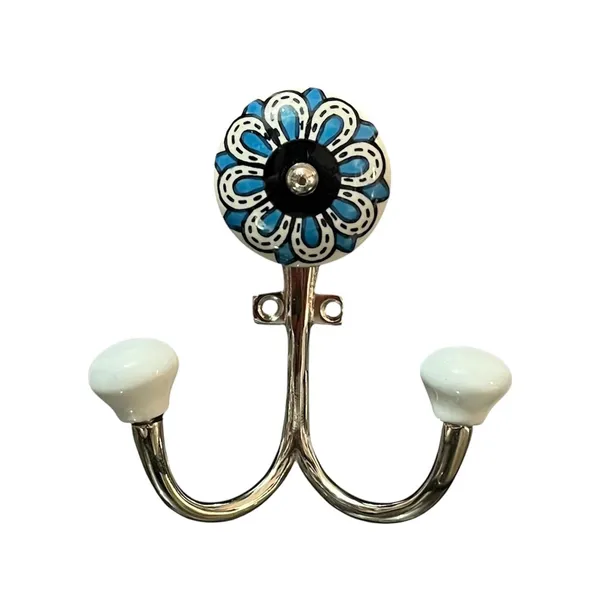 Ceramic_Metal_Wall_Mounted_Double_Hook_-__SILVER_Finish_(Size_5_Inch)_Pack_of_2
