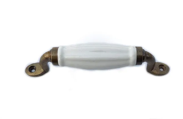 White_Ceramic_Door_Handle_With_Gold_Antique_Finish_(Size_6._Inch)_