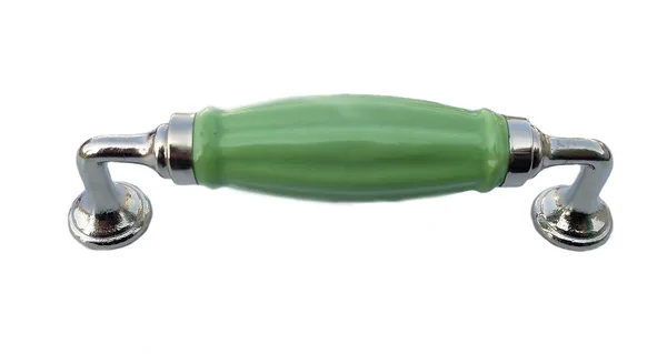 Silver_Green_Ceramic_Door_Handle_With_Silver_Finish_(Size_6_Inch,_Black)_(Silver_Green)