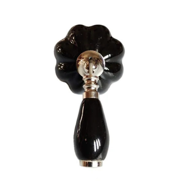 Black_Silver_Ceramic_Door_Knob_Black_Arch_Handle_Cabinet_Door_Pull_-_Gold_Antique_Finish_(Size_3_Inch)