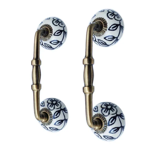 Ceramic_Door_Handle_Gold_Antique_Finish_-_(Size_6_Inch,_Flower_Hand_Painted)_-_Pack_Of_1