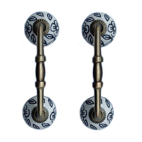 Ceramic_Door_Handle_Gold_Antique_Finish_-_(Size_6_Inch,_Flower_Hand_Painted)_-_Pack_Of_1