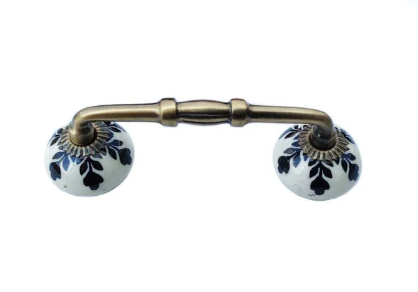 Ceramic_Door_Handle_Gold_Antique_Finish_-_(Size_6_Inch,_Flower_Hand_Painted)_hole_to_hole_4_inch_-_Pack_Of_1_handle