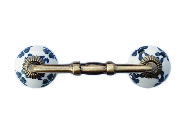 Ceramic_Door_Handle_Gold_Antique_Finish_-_(Size_6_Inch,_Flower_Hand_Painted)_-_Pack_Of_1