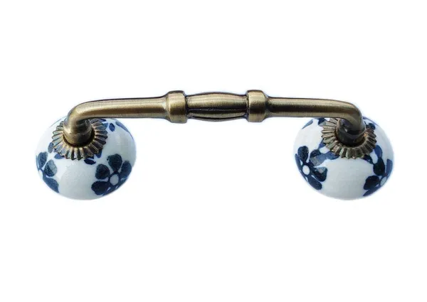 Ceramic_Door_Handle_Gold_Antique_Finish_-_(Size_6_Inch,_Flower_Hand_Painted)_-_Pack_Of_1