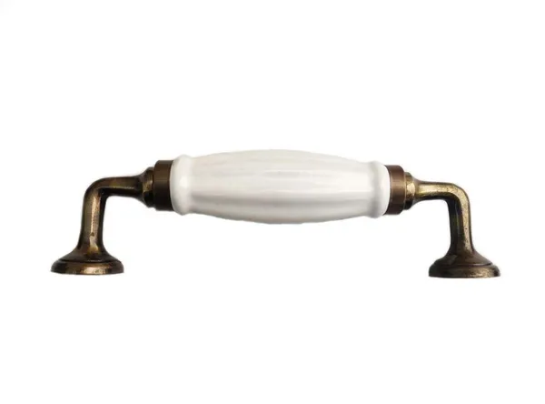 White_Ceramic_Door_Handle_With_Gold_Antique_Finish_(Size_6.25_Inch,_Black)_(Antique_White)