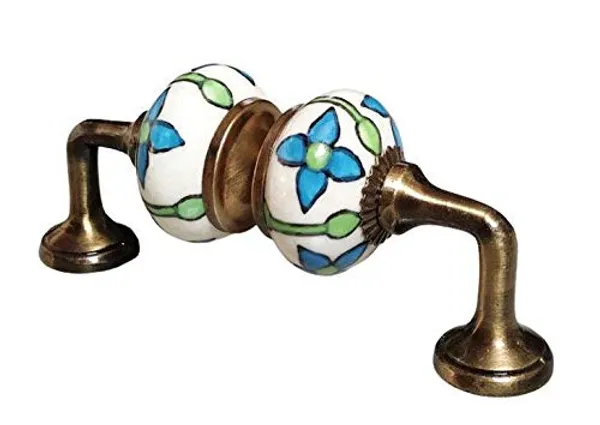 Ceramic_Door_Handle_Gold_Antique_Finish_-_(Size_5_Inch,_Hand_Painted)_-_Pack_Of_1