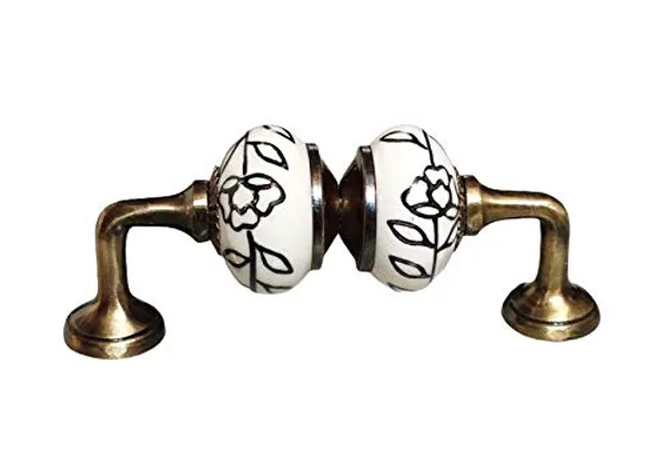 Ceramic_Door_Handle_Gold_Antique_Finish_-_(Size_5_Inch,_Hand_Painted)_-_Pack_Of_1