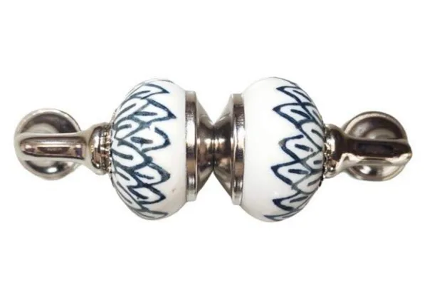 Silver_Ceramic_Door_Handle_Silver_Finish_-_(Size_5_Inch,_Hand_Painted)_-_Pack_Of_1