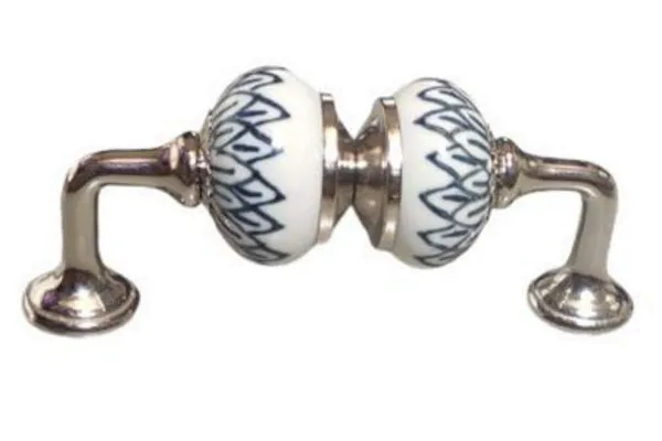 Silver_Ceramic_Door_Handle_Silver_Finish_-_(Size_5_Inch,_Hand_Painted)_-_Pack_Of_1