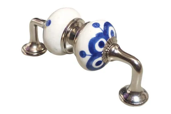 Silver_Ceramic_Door_Handle_Silver_Finish_-_(Size_5_Inch,_Hand_Painted)_-_Pack_Of_1