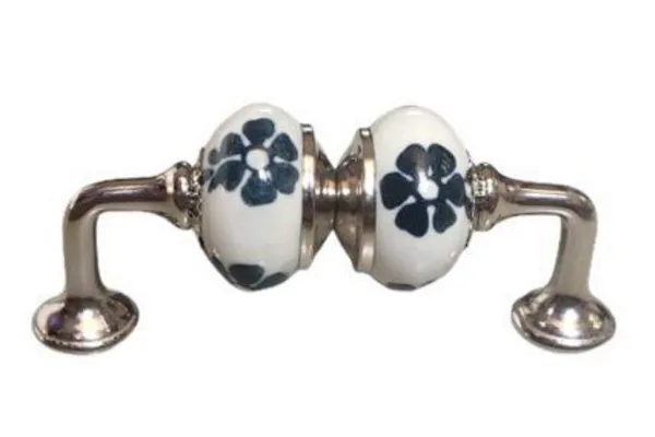 Silver_Ceramic_Door_Handle_Silver_Finish_-_(Size_5_Inch,_Hand_Painted)_-_Pack_Of_1
