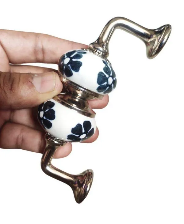 Silver_Ceramic_Door_Handle_Silver_Finish_-_(Size_5_Inch,_Hand_Painted)_-_Pack_Of_1