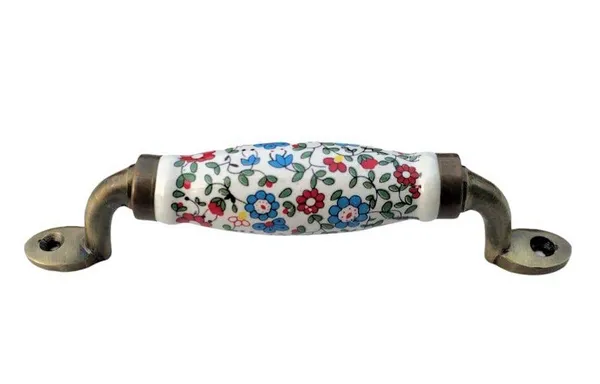 Ceramic_Door_Handle_Gold_Antique_Finish_-_Scratch_Proof_100%_(Size_6_Inch,_Multi_Flower_Hand_Painted)_Pack_Of_1
