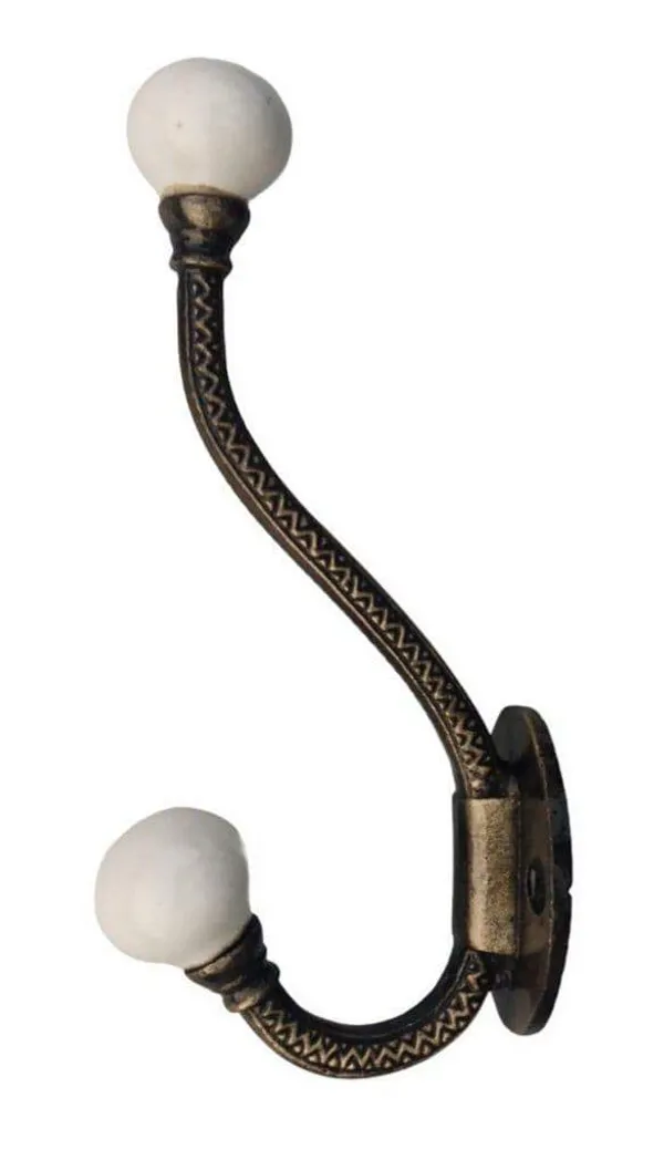 Ceramic_Metal_Wall_Hook_-_Gold_Antique_Finish,_White_(Size_6_Inch)_-_Pack_Of_1