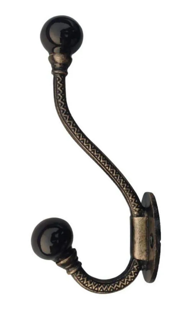 Ceramic_Metal_Wall_Hooks_Hanging_Clothes_Hat_Coat_Robe_Hangers_Metal_Hook_Door_Hook_Wall_Mounted_Single_Hook_Hanger_-_Gold_Antique_Finish_(Size_6_Inch,_Black)_Pack_Of_1