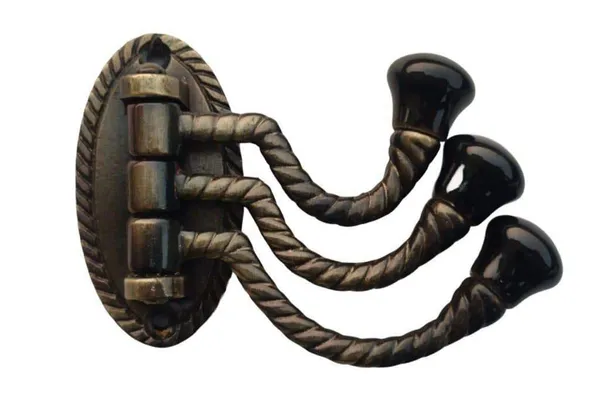 Ceramic_Metal_Wall_Hooks_Hanging_Clothes_Hat_Coat_Robe_Hangers_Metal_Hook_Door_Hook_Wall_Mounted_Multiple_Hook_Hanger_-_Gold_Antique_Finish_(Size_4_Inch,_Black)
