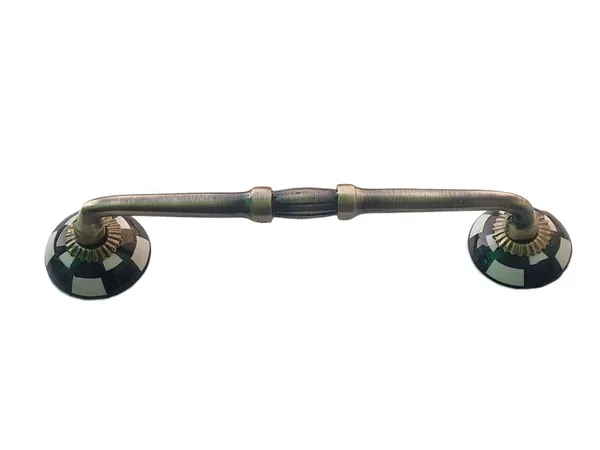 Ceramic_Door_Handle_Gold_Antique_Finish_-_(Size_8_Inch,_Flower_Hand_Painted)_-_Pack_Of_1