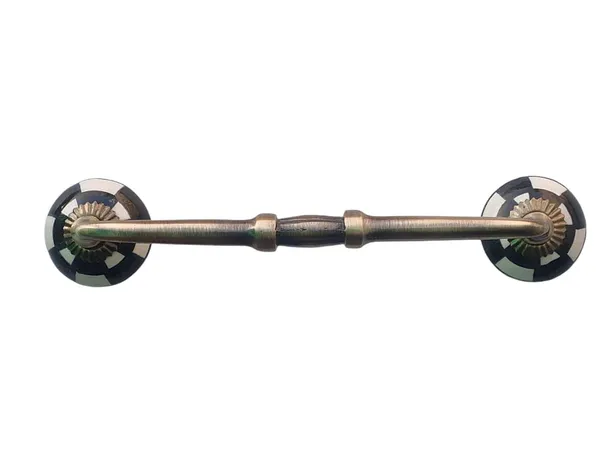 Ceramic_Door_Handle_Gold_Antique_Finish_-_(Size_8_Inch,_Flower_Hand_Painted)_-_Pack_Of_1