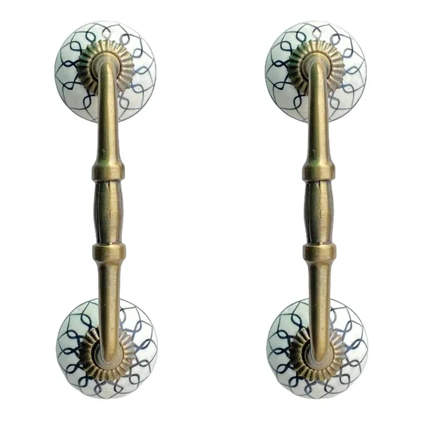 Ceramic_Door_Handle_Gold_Antique_Finish_-_(Size_6_Inch,_Flower_Hand_Painted)_-_Pack_Of_1