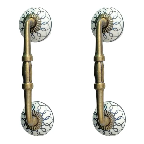 Ceramic_Door_Handle_Gold_Antique_Finish_-_(Size_6_Inch,_Flower_Hand_Painted)_-_Pack_Of_1