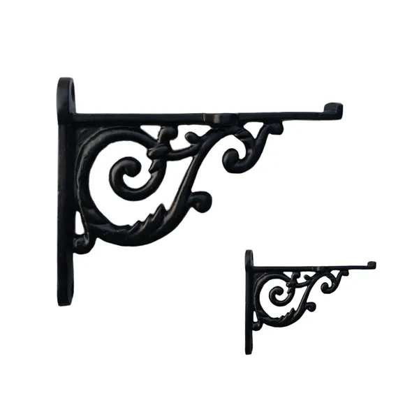 Pack_of_2_Black_Maison_Belle-_Art_&_Craft_Vintage_Old_Style_Shelf_Support_Rustproof_Iron_Wall_Shelf_Bracket_-_Black_Finish_(Size_4.5_Inch)_(Black)